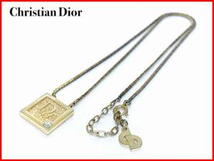即決 Christian Dior クリスチャンディオール ネックレス ロゴ レディース メンズ 11.10