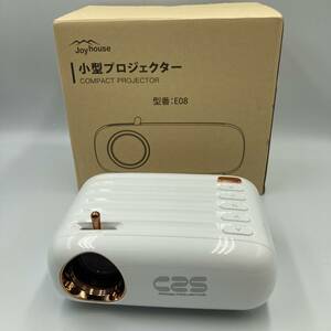【通電確認済み】Joyhouse E08 プロジェクター 小型 Bluetooth 無線 1080P/Y16238-L1
