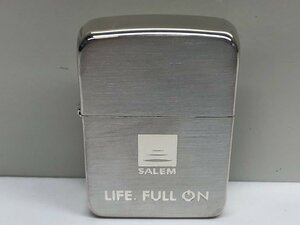 34【未使用】セーラム　SALEM　ZIPPO　ジッポ　オイルライター　タバコ　喫煙具　本体のみ　火花確認済