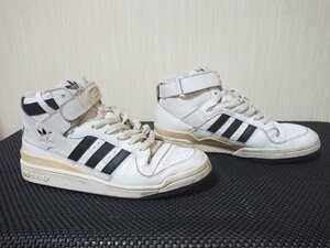 adidas　アディダス　FORUM 　フォーラム　白×黒　US10　05/10