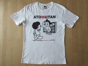 日本製 CONVEX 手塚プロダクション コラボ ATOMUTAN 鉄腕アトム ミュータン Tシャツ M手塚治虫 Mighty Atomお茶の水博士 ウランちゃん 漫画