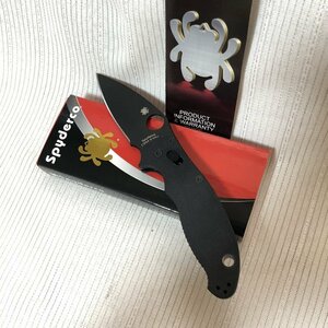 1円～ デッドストック SPYDERCO スパイダルコ CPM S30V マニックス2 直刃 定価3万弱 ブラック フォールディングナイフ IW404BK13_SPY_E