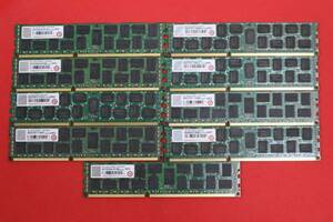 E1606 h L 9枚セット　Transcend 8G 2Rx4 DDR3-1333 計72GB メモリー