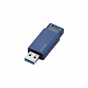 【新品】【5個セット】 エレコム USBメモリー/USB3.1（Gen1）対応/ノック式/オートリターン機能付/64GB/ブルー MF-PKU3064