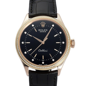 ロレックス ROLEX チェリーニ タイム 50605RBR ブラック文字盤 中古 腕時計 メンズ