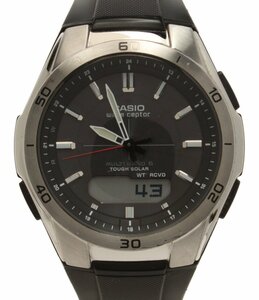 【1円スタート】 カシオ 腕時計 WVA-M640 ウェーブセプター ソーラー ブラック メンズ CASIO