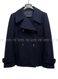 国内正規品★Uniqlo +J 2010 FW AW 初期 希少 ウィメンズ ショート ピーコート ネイビー S サイズ ジルサンダー JIL SANDER PEA COAT NAVY