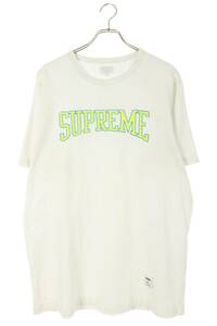 シュプリーム SUPREME 17AW Dotted arc top サイズ:L フロント刺繍ロゴTシャツ 中古 OM10