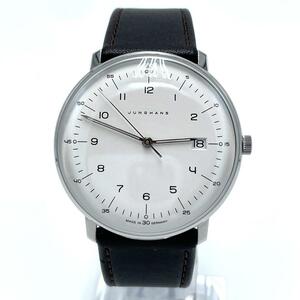 No.104 ほぼ新品同様！【超美品】JUNGHANS ユンハンス マックスビル 腕時計 41/4461.04 メンズ レディース ユニセックス 箱付き 