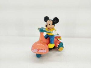 S/ 希少 当時物 ミッキーマウス ゼンマイ式 三輪車 ソフビ レトロ 玩具 現状品 / NY-1551