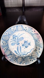 中国　唐代　明代　花模様　深皿　