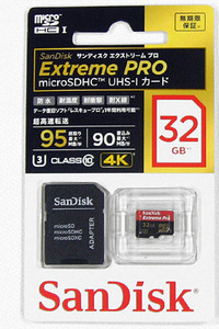 送料込み 書込90MB/秒 国内 正規 SanDisk マイクロ micro SD カード 32GB 新品 未開封 希少 SDSDQXP-032G-J35A Extreme Pro 4K 動画 ビデオ