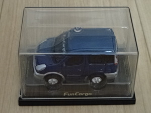 プルバックカー トヨタ ファンカーゴ 青色 NCP2#型 携帯空間 TOYOTA FunCargo ブルー ミニカー ミニチュアカー Toy car Miniature