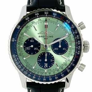 値下げ Breitling ブライトリング AB0138 Navitimer B01 ナビタイマー グリーン 自動巻き J54761