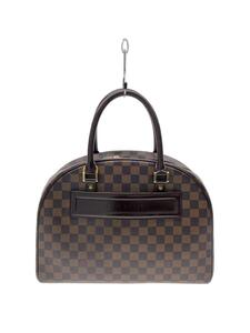 LOUIS VUITTON◆ノリータ_ダミエ・エベヌ_BRW/PVC/BRW