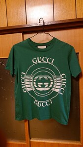 超美品 GUCCI インターロッキング Tシャツ サイズＳ グリーン