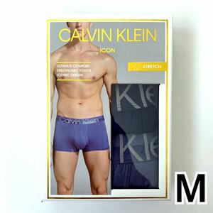 Calvin Klein ボクサーパンツ ICON Mサイズ 3枚セット ブラック ダークブルー ライトブルー 送料無料 最短発送 カルバンクライン