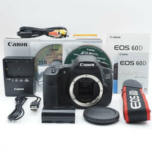 ★ショット数わずか214回・元箱付き新品級★ Canon キヤノン デジタル一眼レフカメラ EOS 60D ボディ #2140