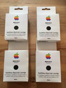 激レア&格安Apple StyleWriter Black インクカートリッジ M8041G/C 新品未開封 大容量27ml x 4箱