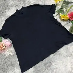 【ZARA TRF】ネックメロウカットソー　Tシャツ　メロー　(L)