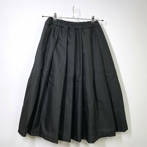 【新品同様】COMME des GARCONS コムデギャルソン エステルフレアースカート XS ブラック 黒 プリーツスカート 腰ゴム