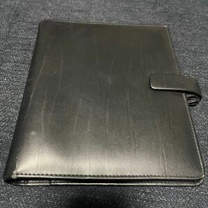 ファイロファックス A5サイズ システム手帳 FILOFAX ルーズリーフ インデックス等 フルセット付き ブラック 黒