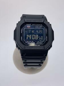 CASIO◆ソーラー腕時計・G-SHOCK/デジタル/ラバー/BLK/BLK/SS