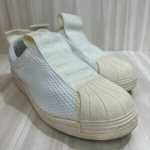 FK240305 D-62 adidas アディダスSUPERSTAR スーパースター スリッポン カジュアルシューズ ホワイト メンズ レディース 23.5cm