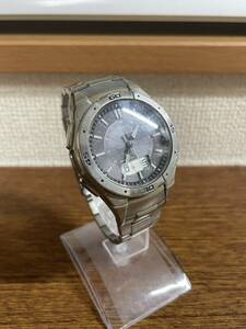 【TH0505】CASIO カシオ 腕時計 ウェーブセプター WVA-470 メンズ 紳士用 稼働品 ソーラー アナログ コレクション 