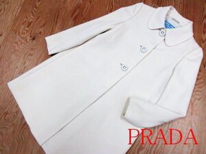 ★プラダ PRADA★レディース ウールステンカラーコート イタリア製★R60421003C