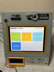 美品 動作 券売機 マミヤOP 卓上型 VMT-600 タッチパネル式 vmt-600-0103m MamiyaOP マミヤOP マミヤ オーピー 飲食店 店舗 k694