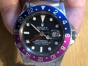 ロレックス ROLEX GMTマスター ビンテージ アンティーク　バイオレットベゼル　フクシア　レア　限定　サブマリーナ　トロピカルブラウン