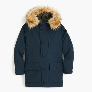 SALE！【新品】サイズ:XL J.CREW ジェイクルー Nordic down parka with eco-friendly Thinsulate ダウンジャケット NAVY 2