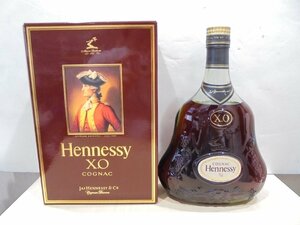 【80】1円～ヘネシー Hennessy X.O コニャック ブランデー 金キャップ グリーンボトル 40% 700ml 箱付き 未開栓