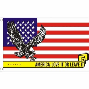 海外限定 国旗 アメリカ合衆国 星条旗 USA イーグル 鷲 ワシ 愛するか 構うな 特大フラッグ