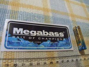 Megabass/メガバス！Since１９８６/浜松/青/ステッカー/シール☆ ※ ヤフーショッピングストア/レア物商会・健美堂でも大量出品中！