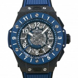 ウブロ HUBLOT ビッグバン ウニコ GMT カーボン ブルーセラミック 471.QL.7127.RX ブルー/シルバー文字盤 新品 腕時計 メンズ