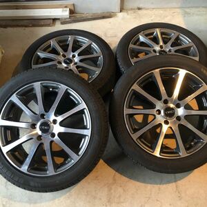 タイヤホイール　4本セット　TRD 17インチ7.0J ET55 PCD114.3 215/50R17 溝あり　セイバーリング　SL201 ノア　ヴォクシー