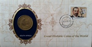 ☆未開封 1961年 南アフリカ 1セント貨 フランクリンミント「世界の偉大な歴史的コイン」シリーズ☆