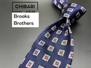 【超美品】BrooksBrothers　ブルックスブラザーズ　ドット柄　ネクタイ　3本以上送料無料　ネイビー　0503076