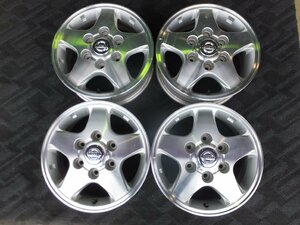 【中古ホイール4本セット】日産 E25キャラバン 純正 　　4.5J-15 6/139.7 +45　 　15インチ