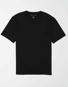 * ラスト * AE アメリカンイーグル AE Super Soft シンプル Ｖネック Ｔ Tシャツ XXL / Black *