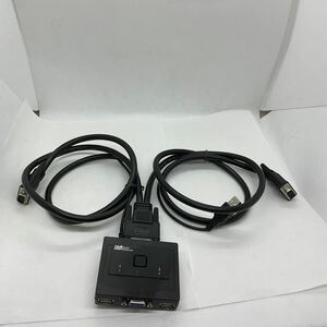 ◎(D485) ラトック USB接続・VGA専用パソコン自動切換器(PC2台用) REX-230U 中古