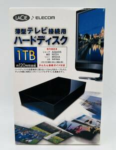 管685/未開封 エレコム 外付けハードディスク HDD ELECOM LACIE LCH-DB1TUTV 1TB 薄型テレビ接続用