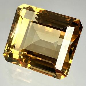 ★天然シトリン21.986ct★m 約17.6×15.2mmソーティング付 ルース 裸石 宝石 ジュエリー 