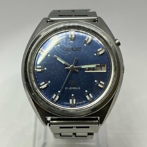 ▽▼稼働 ORIENT オリエント HA 21石 GS 469714-8B 自動巻き ハイエース 青 ブルー 文字盤 メンズ 腕時計▼▽