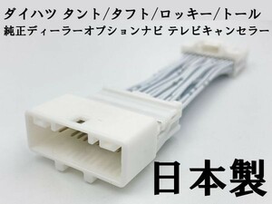 YO-924 【NH 24P テレビ キャンセラー B ダイハツ】 ワイドプレミアムメモリーナビ NMZL-W73D (N261) 走行中 TV DVD 視聴 鑑賞