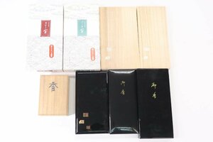 【8点】線香 御香 香樹林/パール 宝/ルビー 宝/花琳 木箱 仏具 仏壇 まとめ売り 保管 現状品 4431-K