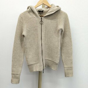 ●ルイヴィトン LOUIS VUITTON レディース ニットパーカー ベージュ Sサイズ [Jコレ]887 T　/da