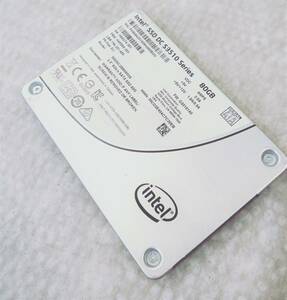 【中古パーツ】2.5 SATA SSD 80GB 1台 正常 TNIEL SSDSC2BB080G6 ■SSD2193